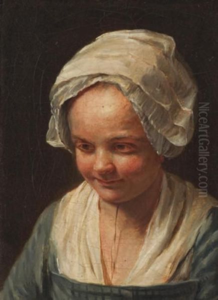 Portrait De Jeune Fille A La Coiffe - view 1