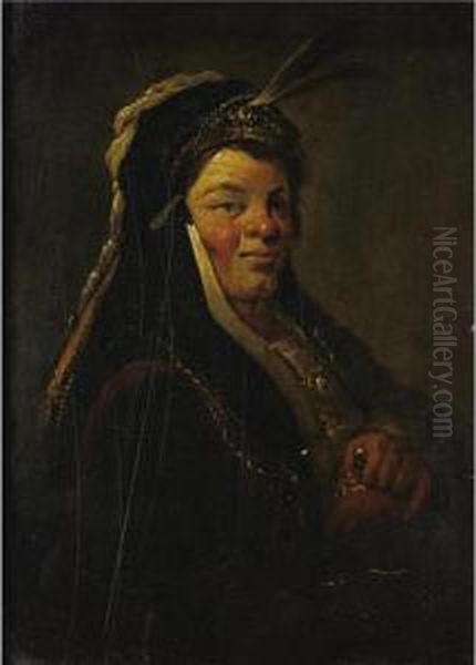 Portrait Of A Man With Oriental Headdress - view 1