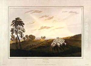 Afternoon A View in Surrey by David Cox