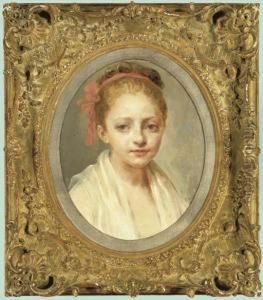 Portrait Of A Girl, Bust-length, In A White Chemise
