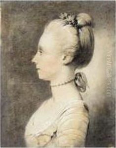 Profile Portrait Of A Young Woman, Bust Length by Francois-Bernard Lepicie