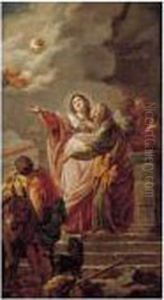 La Visitation by Francois-Bernard Lepicie