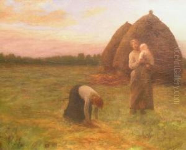 In The Fields At Sunset - view 1