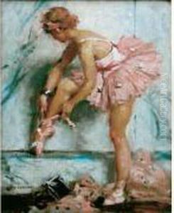 Ballerine Ajustant Son Chausson by Auguste Leroux
