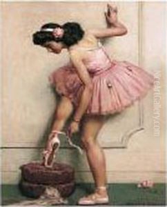 Danseuse Au Tutu Rose by Auguste Leroux