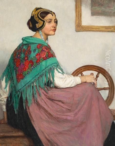 A Study Of A Breton Woman In Traditional Dress - view 1