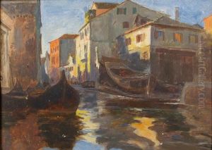 Vue D'un Canal A Venise
