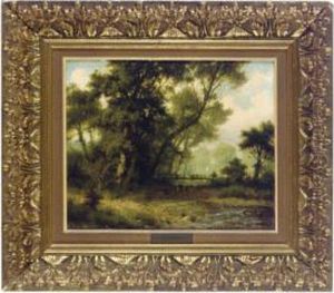 Landscape With Bridge In The Distance by Charles Leroux