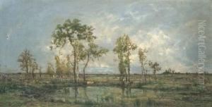 La Lande En Bretagne by Charles Leroux
