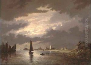 Great Yarmouth by moonlight by John Berney Crome