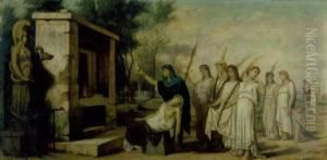 Supplication To Minerva by Louis Hector Leroux
