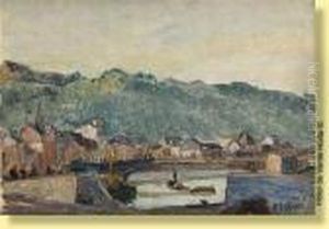 Bords De Meuse by Henri Louis-Ph. Leroux