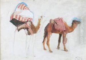 Etude Pour La Caravane, Vers 1895 Etude Pour La Caravane, Vers 1895