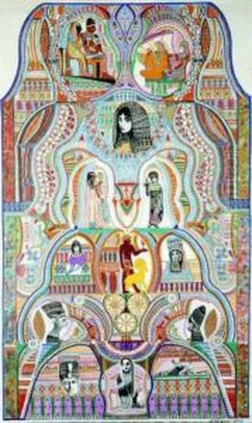 Sans Titre,1948 - Deesse Nut Xviii , Ramses Ii Faisant Une
Offrande, Xixe Dynastie. - view 1