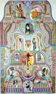 Sans Titre,1948 - Deesse Nut Xviii , Ramses Ii Faisant Une
Offrande, Xixe Dynastie. by Augustin Lesage