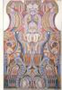 Composition Mediumnique, Circa 1950 by Augustin Lesage