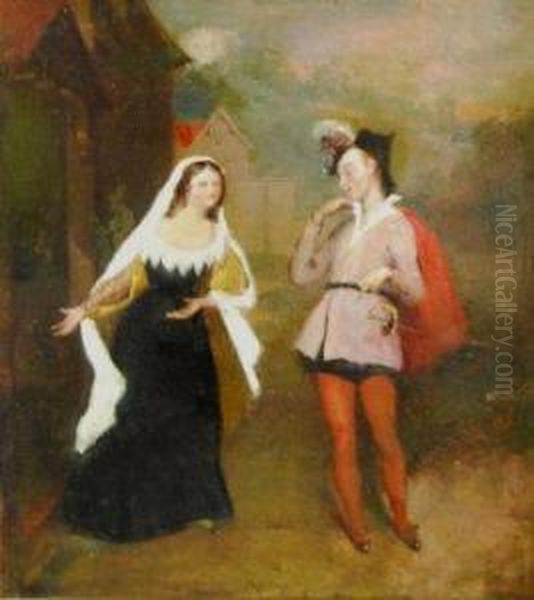 A Scene From The Merry Wives Of Windsor by Charles Robert Leslie