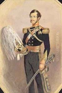 Portrait of an Officer in Full Military Dress by Eleanor Cristian