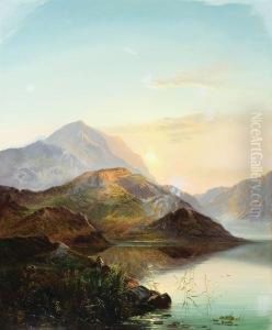 Scottish Loch, Sunset Scottish Loch, Sunset