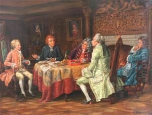 Interior, Noblemen Around A Table
