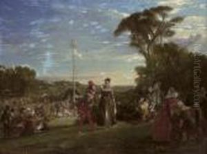 May Day In The Reign Of Queen Elizabeth by Charles Robert Leslie
