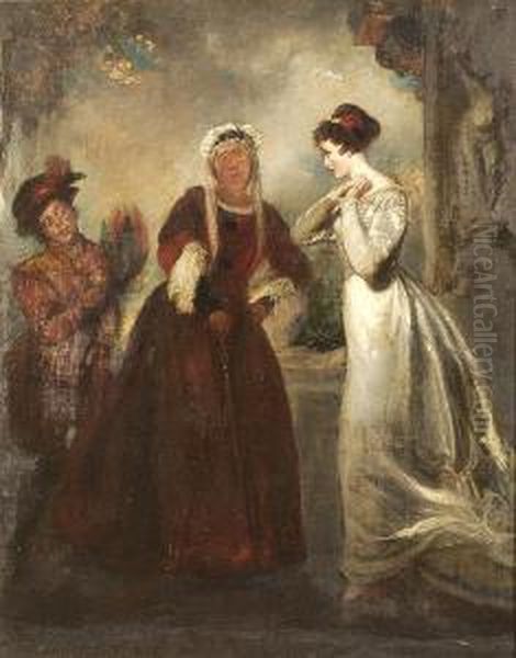 A Young Woman Listens To An Older Woman With An Attendant - view 1