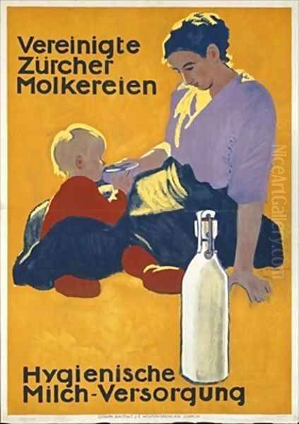 Swiss poster promoting the dairy industry - view 1