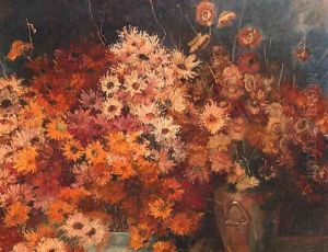 Luxuriance of chrysanthemums