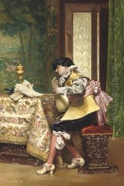 The Mandolin Player - view 1