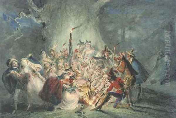 An illustration to William Shakespeare's 'The Merry Wives of Windsor' - view 1