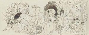 An illustration with Cupid