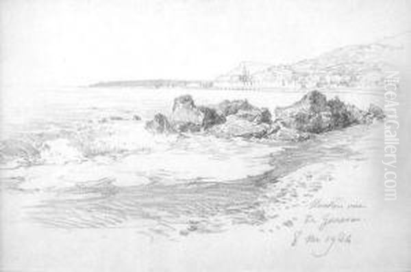 Attribue A. Menton Vue De Garavan - view 1