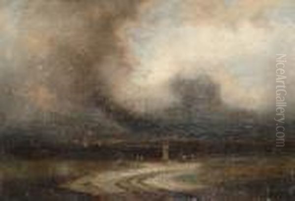 Country Landscape With Storm Brewing - view 1