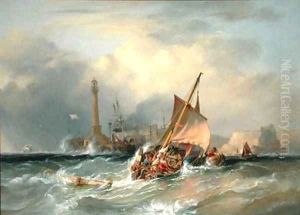 Lugger Entering Margate by George the Elder Chambers