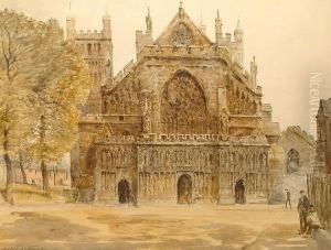 Exeter Cathedral. by Jules Lessore