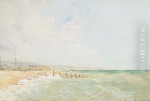 A View Of A Beach Near Brighton