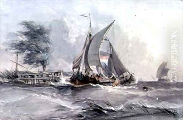 A Windy Day Boats in a Gale - view 1