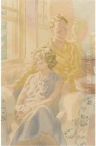Young Man And Young Woman In An Interior Young Man And Young Woman In An Interior