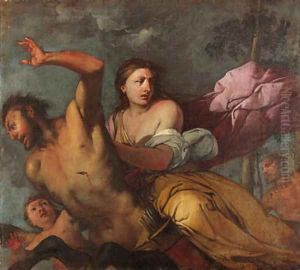 Nessus and Deianeira by Giulio Carpione