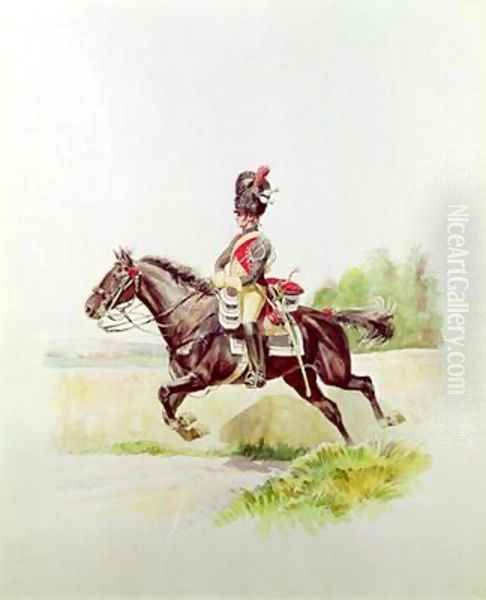 Soldier of the Imperial Guard on Horseback - view 1
