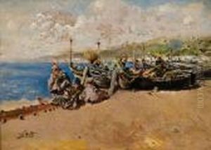 Marina Con Barca E Pescatori