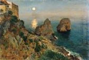 Capri, Tramonto Ai Faraglioni by Antonino Leto