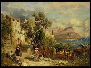 Ansicht Von Capri by August Wilhelm Leu