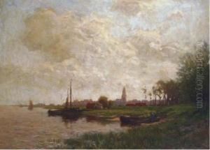 Along A River by Johannes Karel Leurs