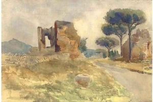 The Appian Way by Onorato Carlandi