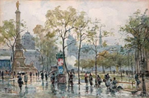 Animation Sur Une Place A Paris. - view 1