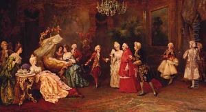 The Cardinal's first visit by Victor Cacciarelli
