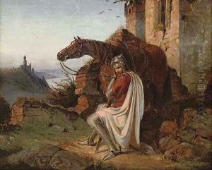 The resting crusader by Wilhelm Camphuisen