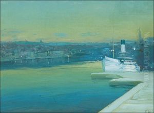 Harbour By Night by Vassilij Levi