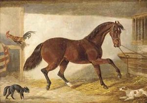 A hunter in a stable by H. S. Cotterill